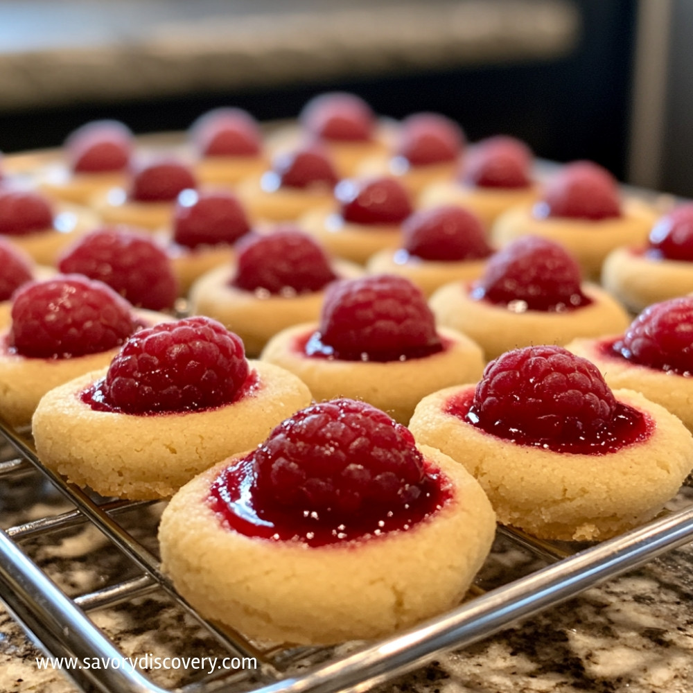 Raspberry Thumbprint Cookies