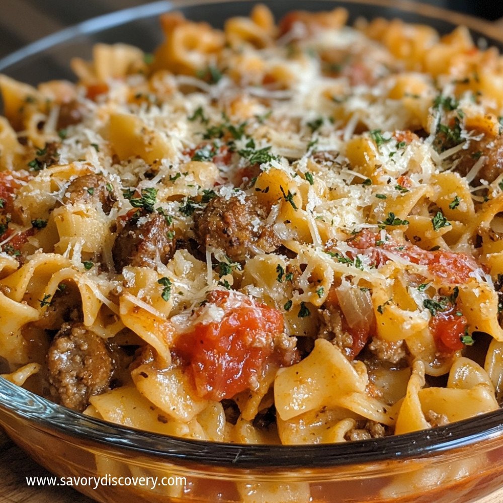 Sausage Noodle Casserole