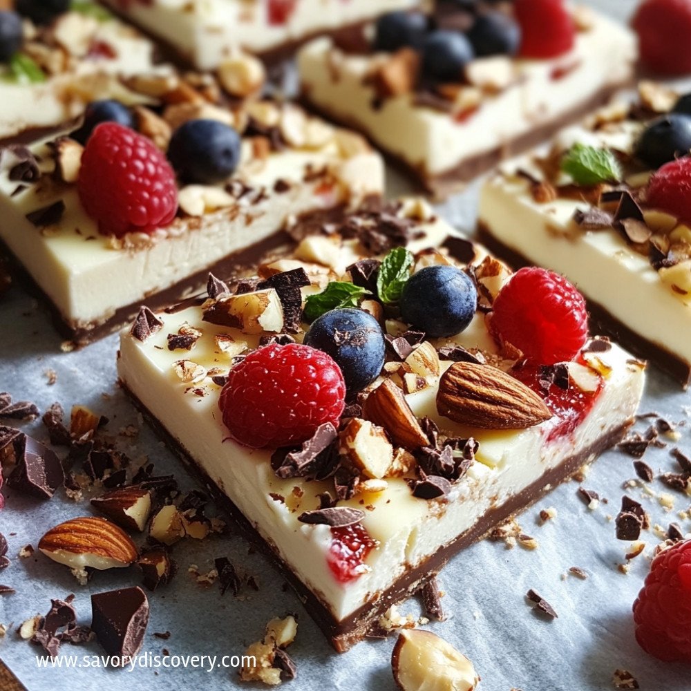 Yogurt Cheesecake Barks