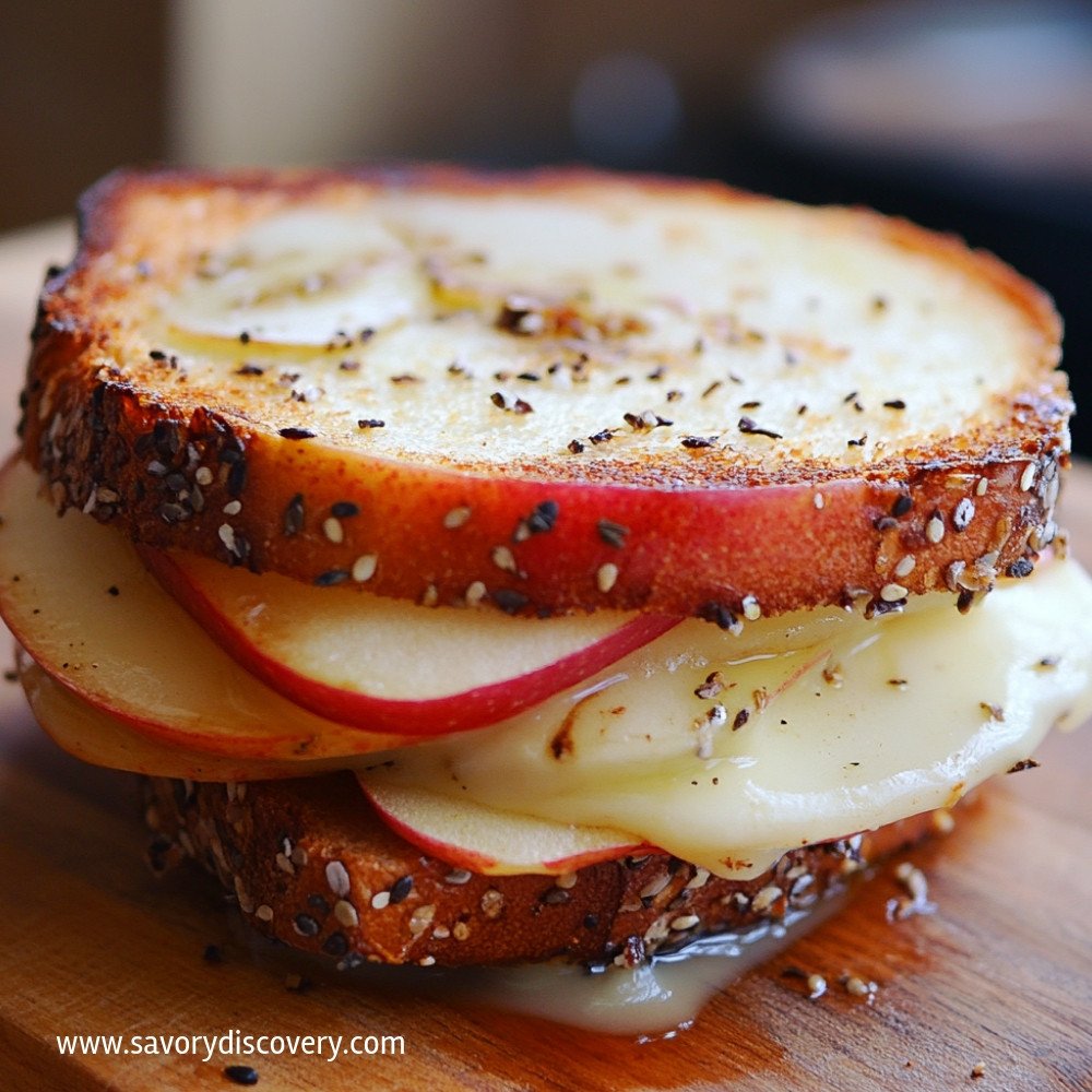 Apple and Cheese Sandwich