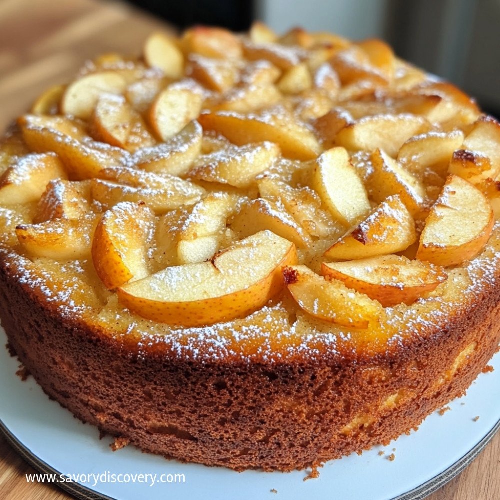 Apple sponge cake