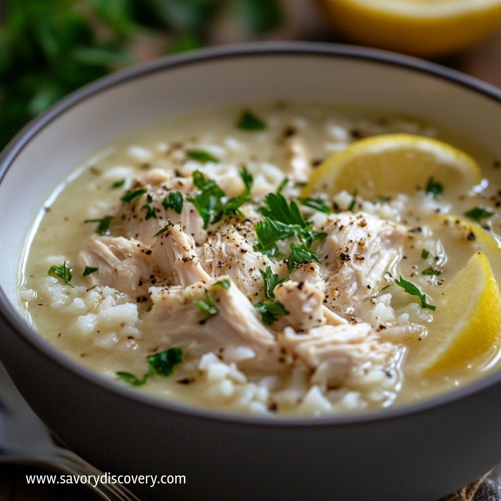 Avgolemono Chicken Soup with Rice