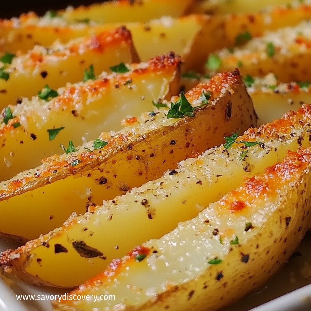 Baked Garlic Parmesan Potato Wedges