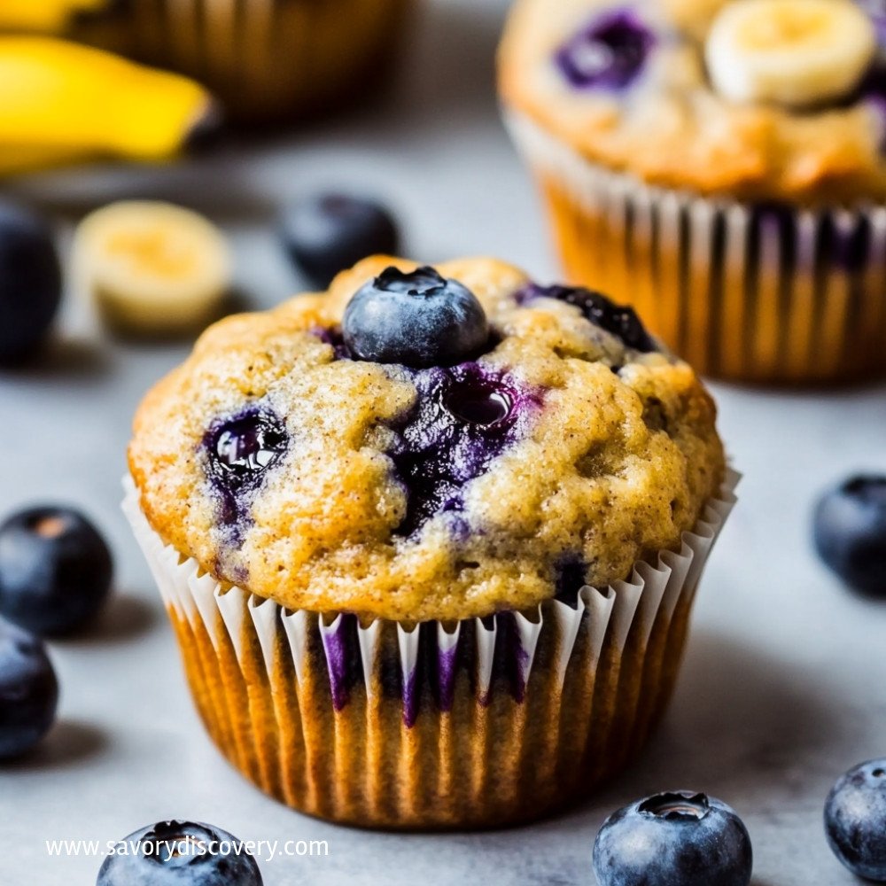 Banana Blueberry Muffins