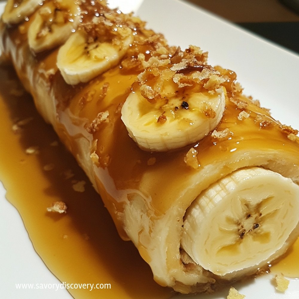 Banana Caramel Roulade