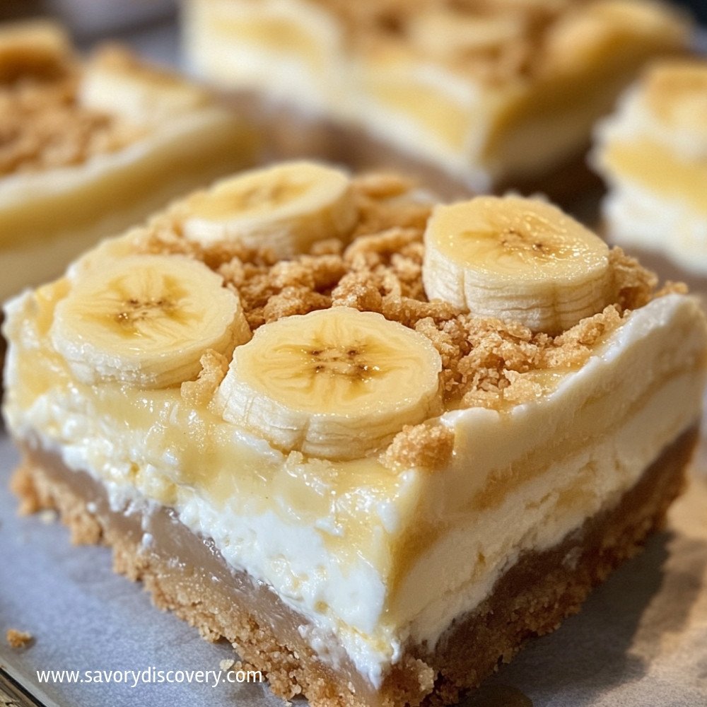 Banana Pudding Cheesecake Bars