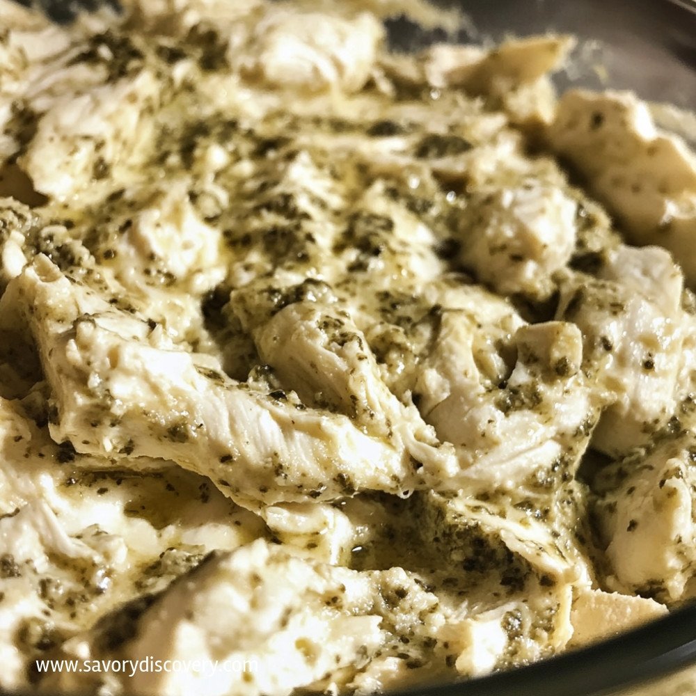 Basil Pesto Chicken Salad Dip