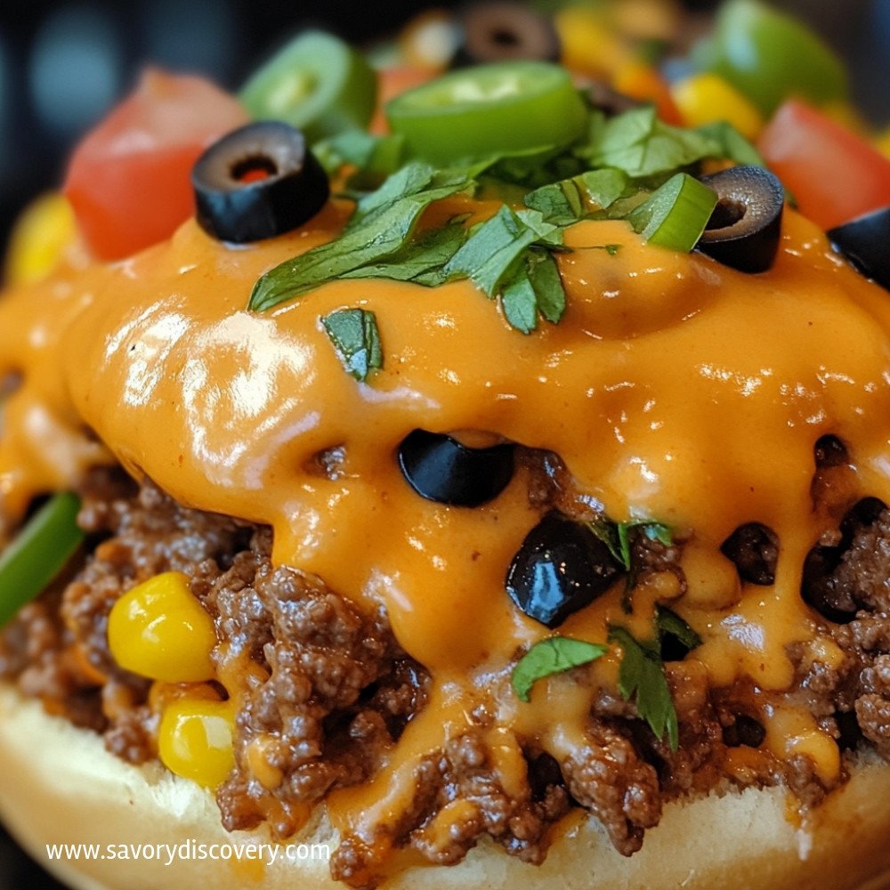 Beef Nacho Sloppy Joes