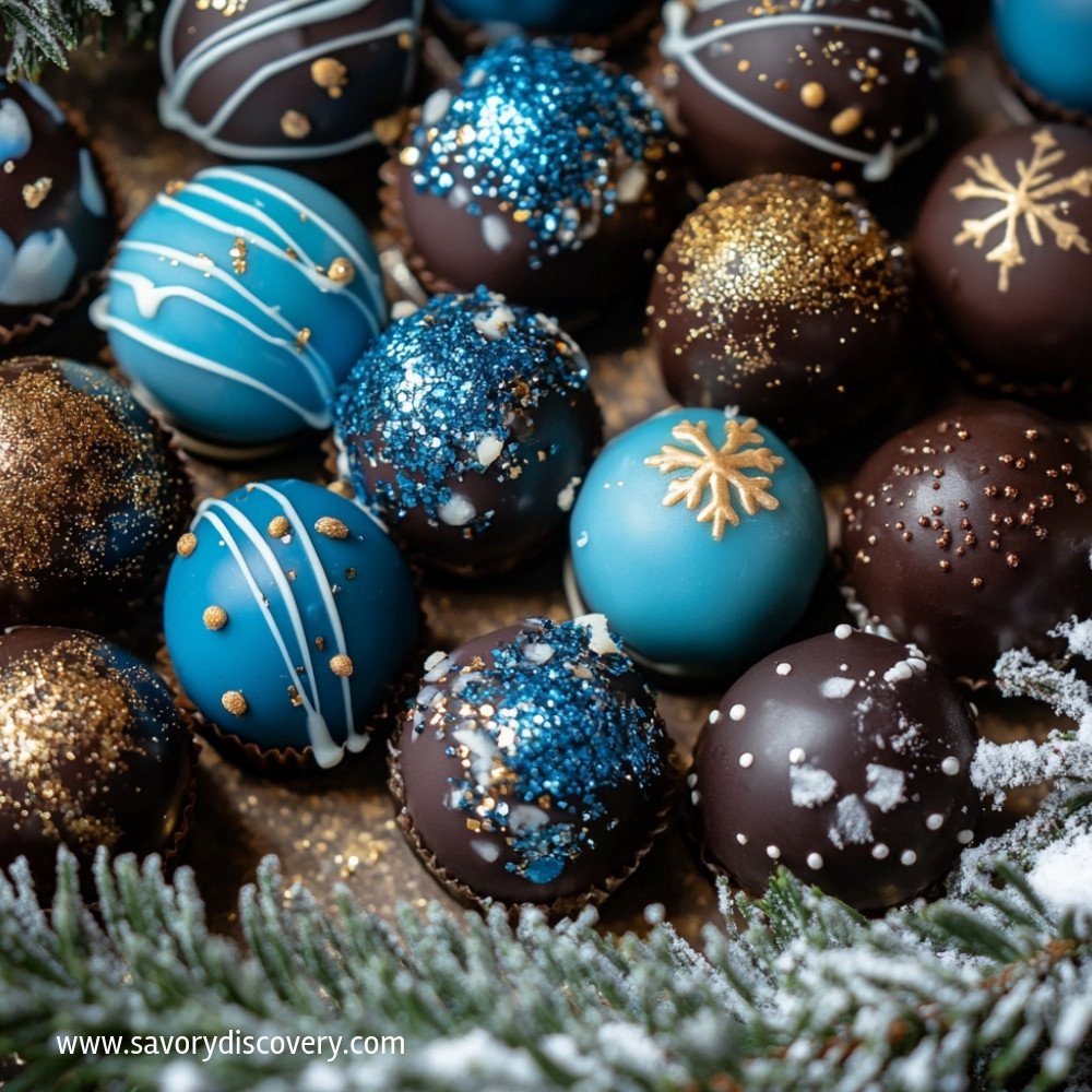 Blue Christmas Truffles