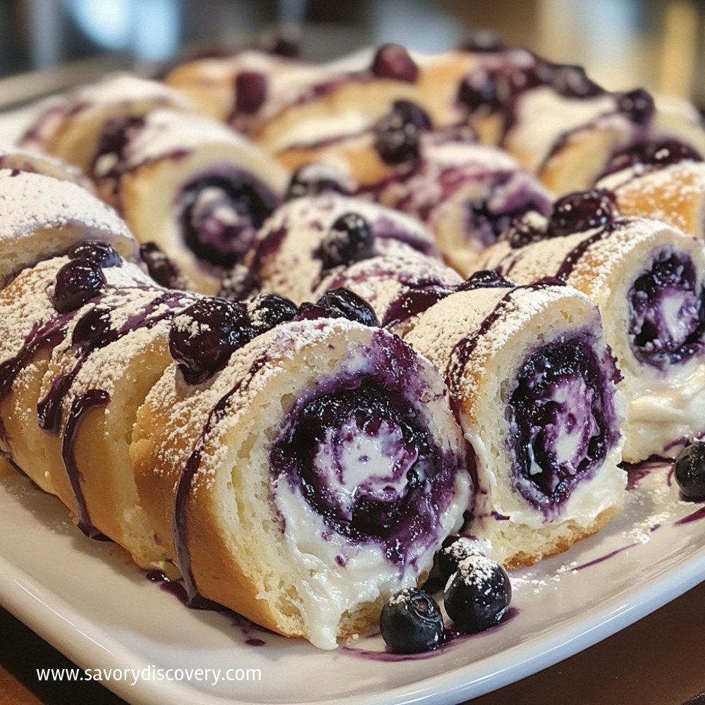 Blueberry Cheesecake Rolls