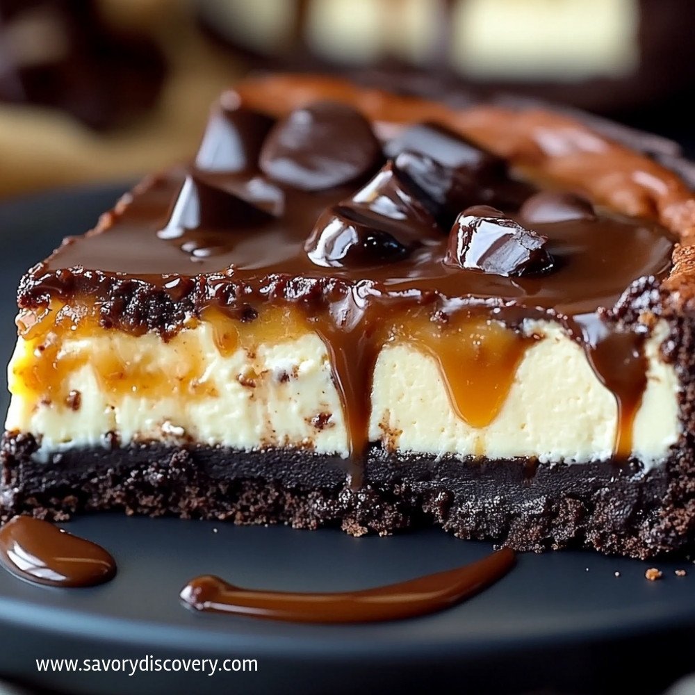 Caramel Brownie Cheesecake