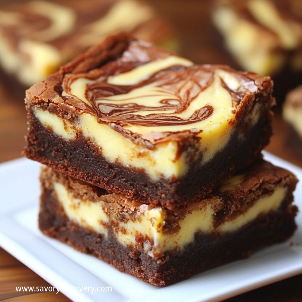 Cheesecake Swirled Brownies