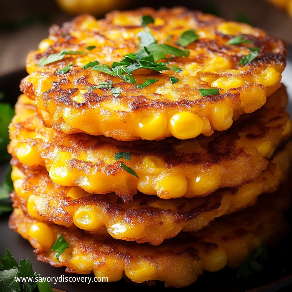 Cheesy Corn Fritters