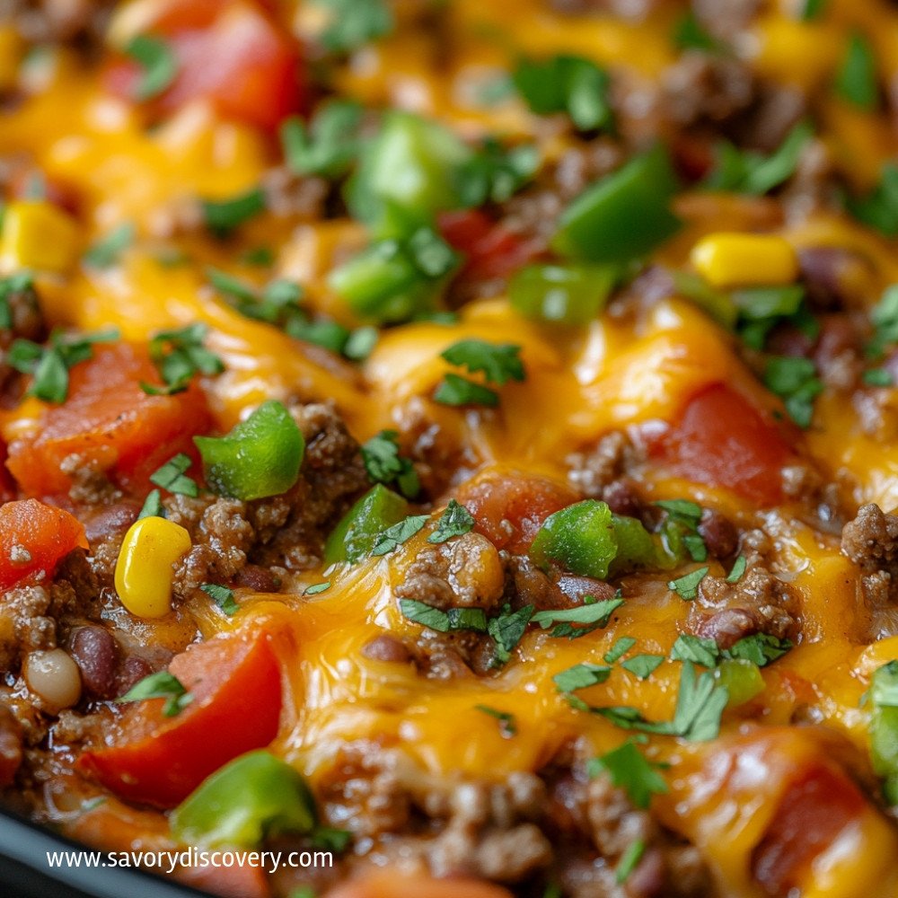 Cheesy Ground Beef Casserole