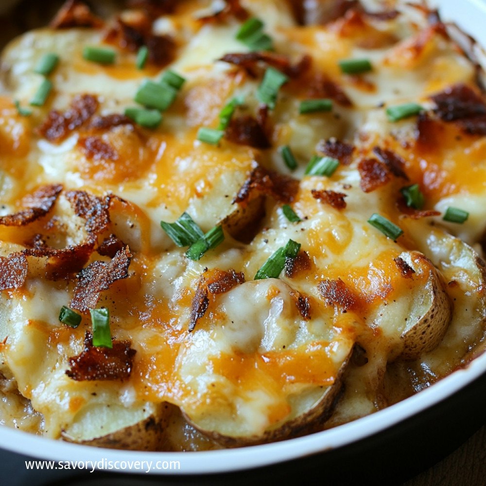 Cheesy Mississippi Mud Potatoes