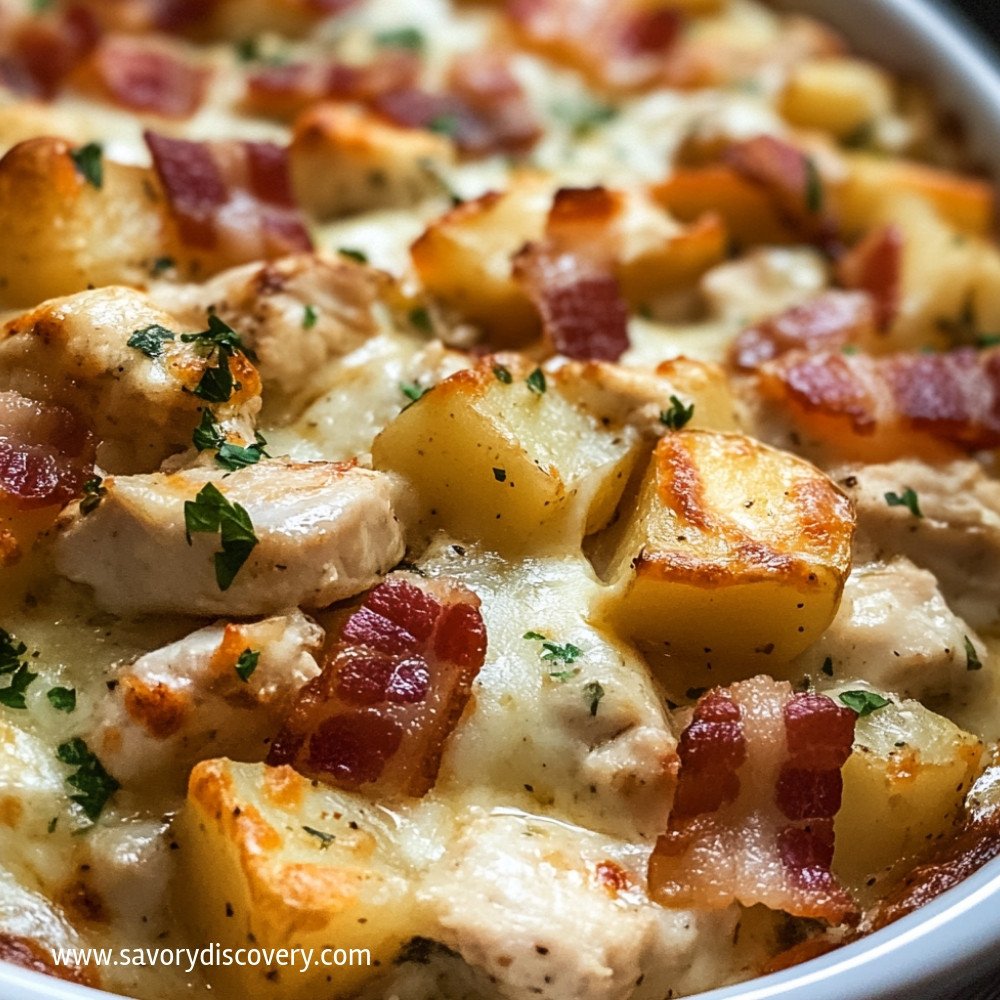 Chicken Bacon Ranch Casserole with Potatoes