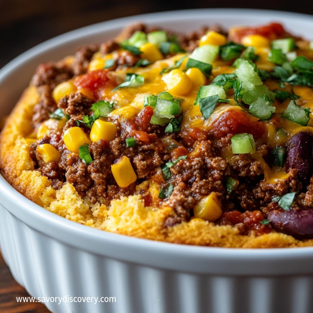 Chili Cornbread Casserole