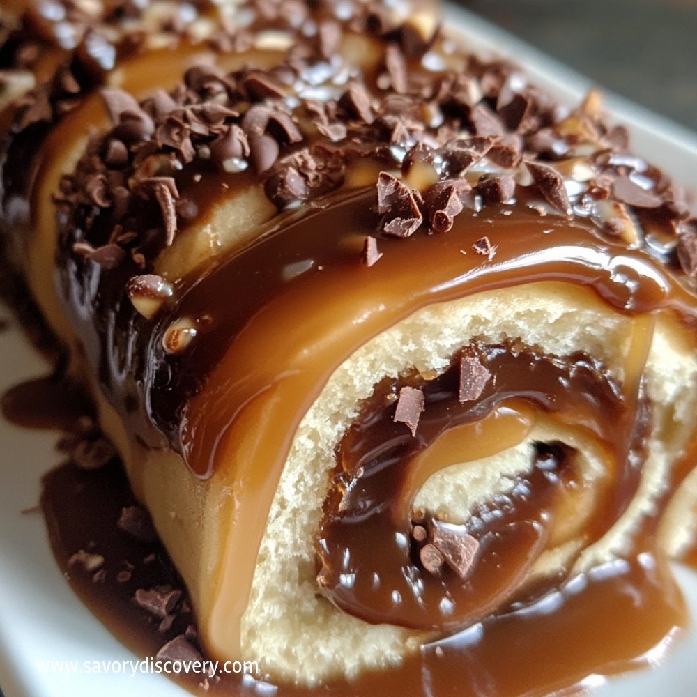 Chocolate Caramel Cream Roll