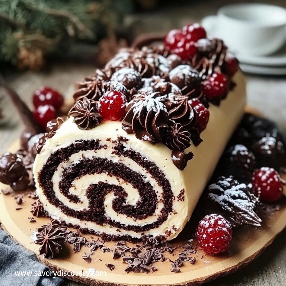 Chocolate Forest Roll Cake
