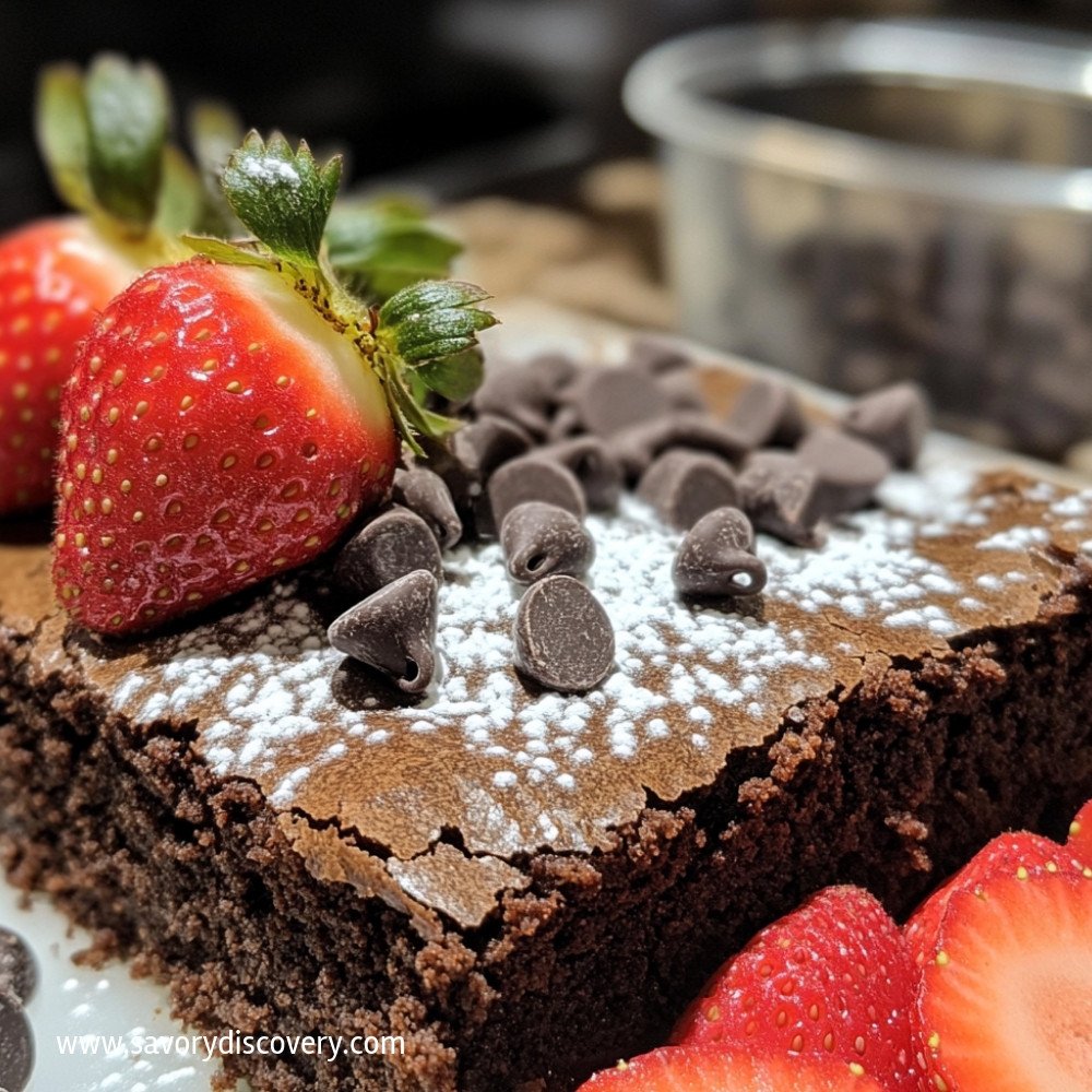 Chocolate Strawberry Brownie