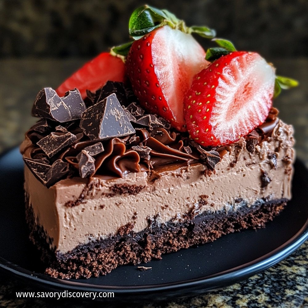 Chocolate Strawberry Mousse Cake