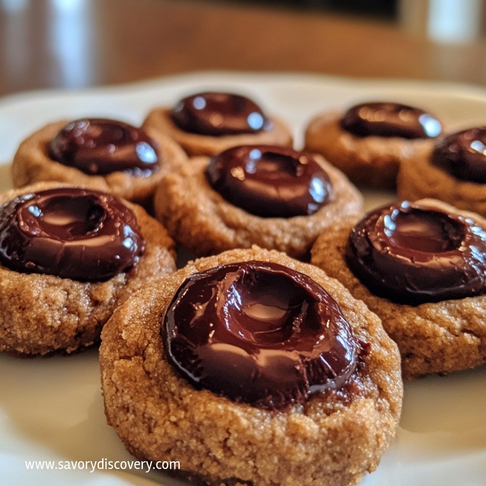 Chocolate Thumbprint Cookies