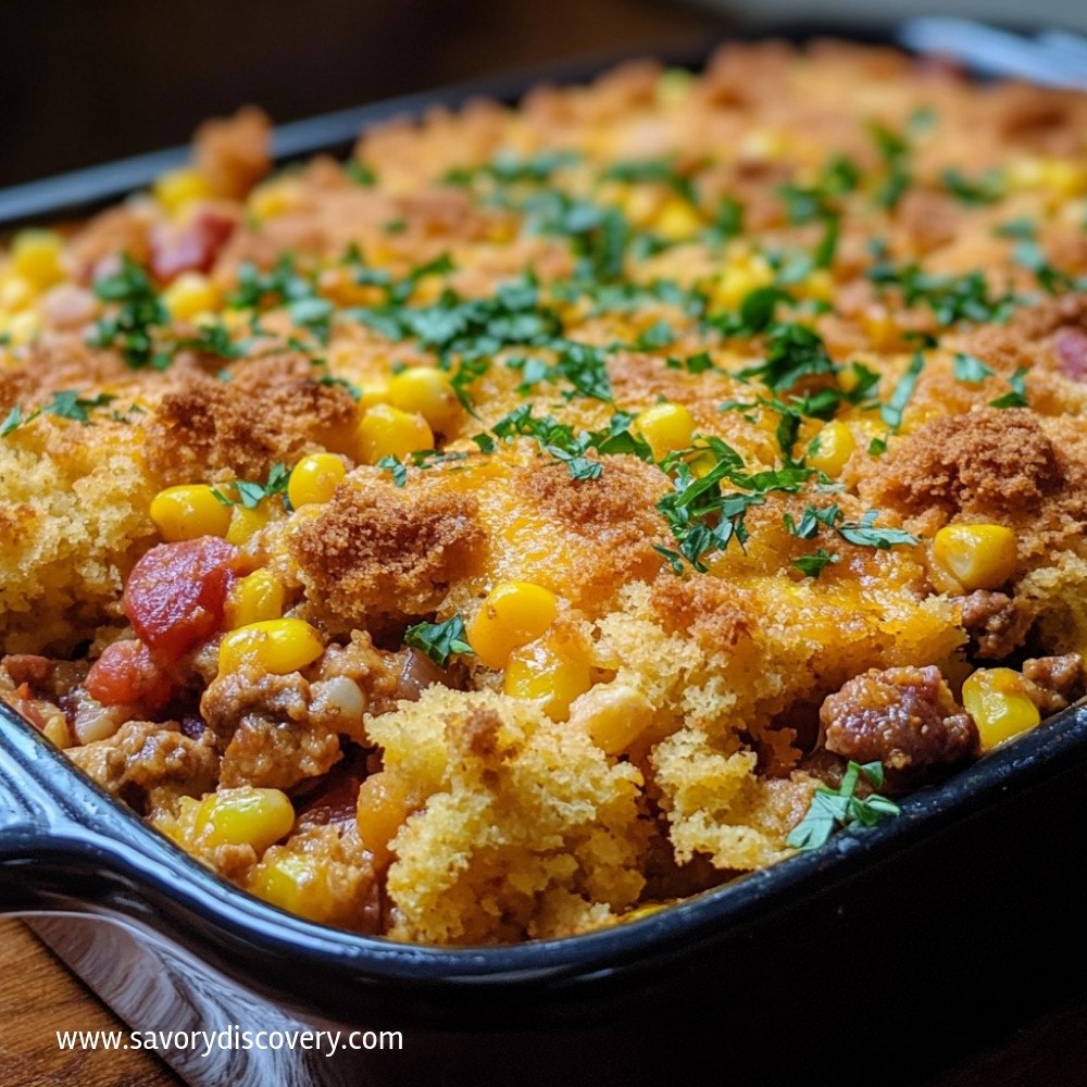 Cornbread Cowboy Casserole