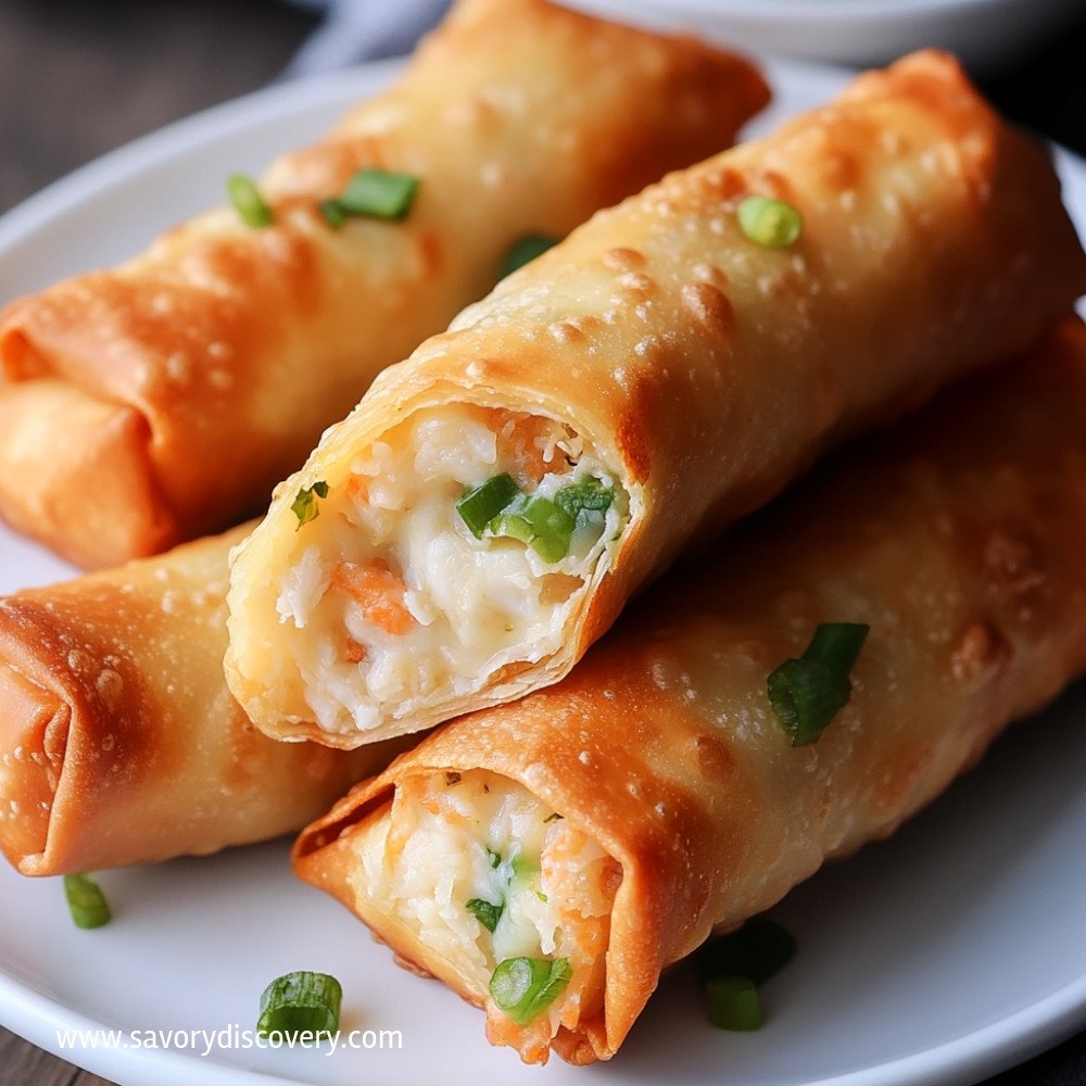 Crab Rangoon Egg Rolls