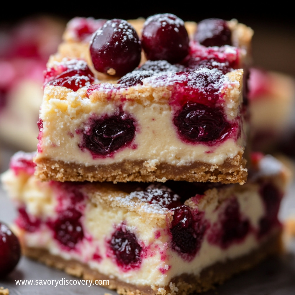 Cranberry Cheesecake Bars