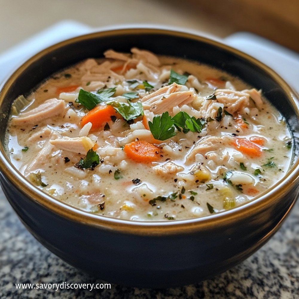 Creamy Turkey Soup with Rice