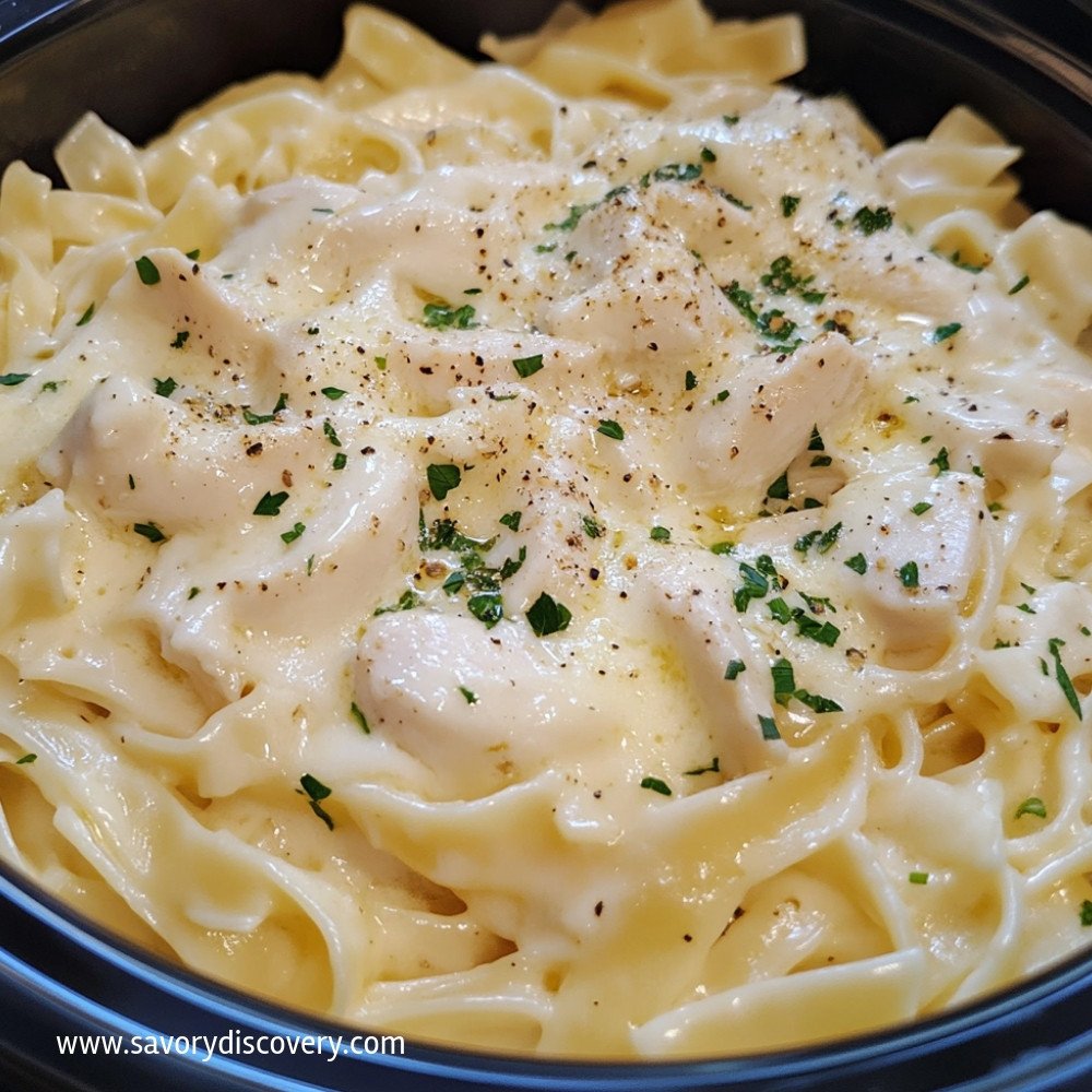 Crock Pot Chicken Alfredo