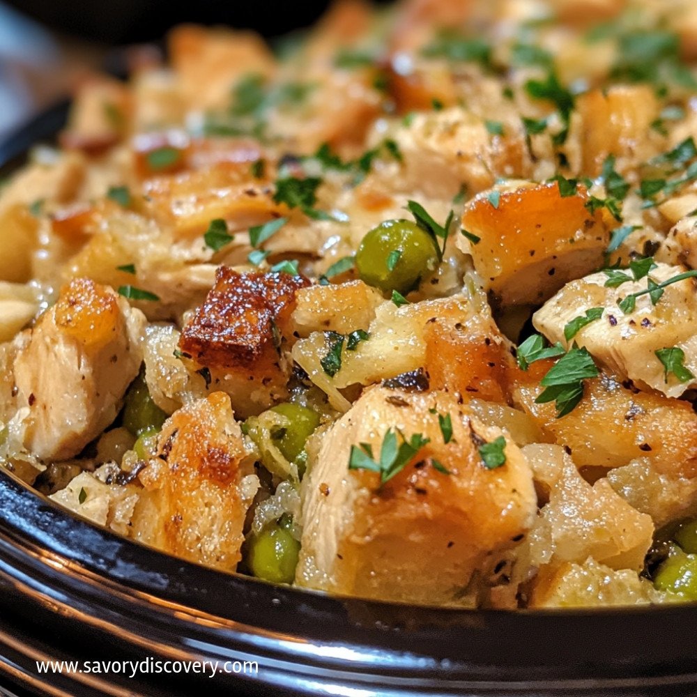 Crock Pot Chicken and Stuffing