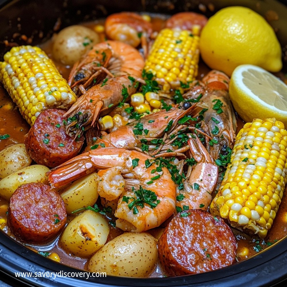 Crock Pot Shrimp Boil