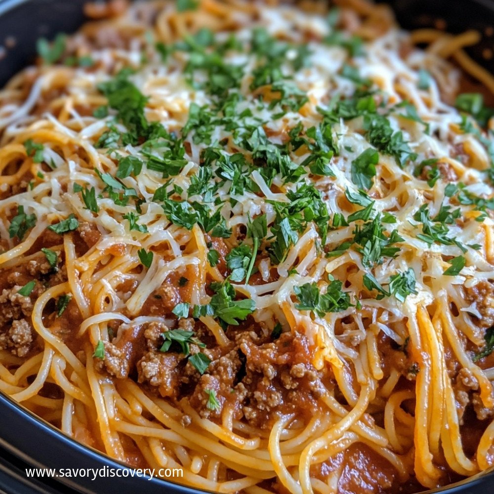 Crock Pot Spaghetti