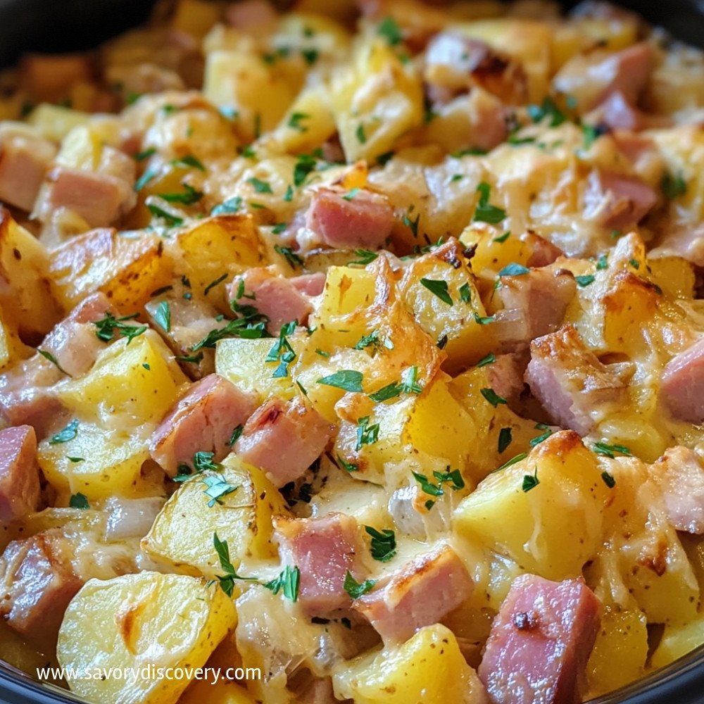 Crockpot Ham and Potato Casserole