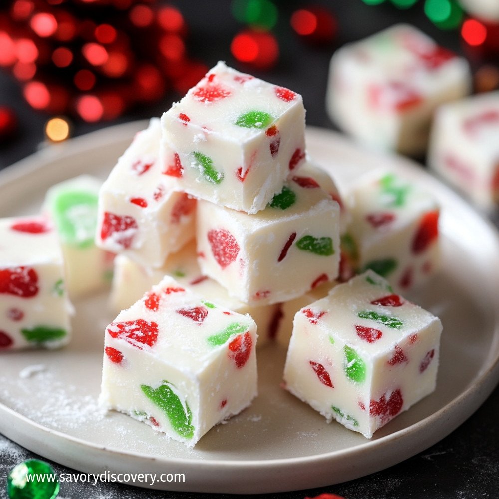 Easy Christmas Gumdrop Nougat Candy