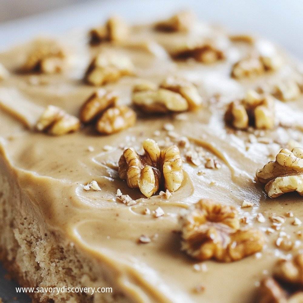 Easy Walnut Cake with Dulce de Leche Frosting