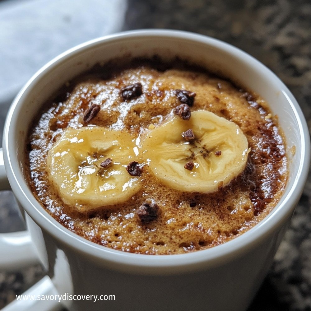 Eggless Banana Mug Cake