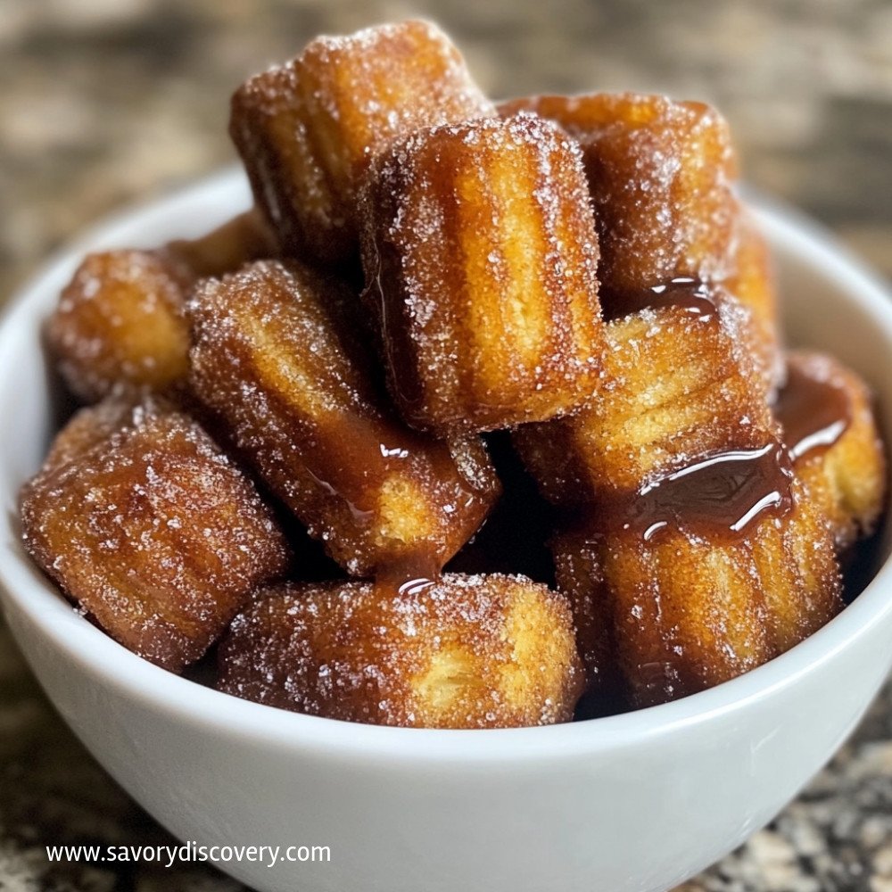 Eggless Churro Bites