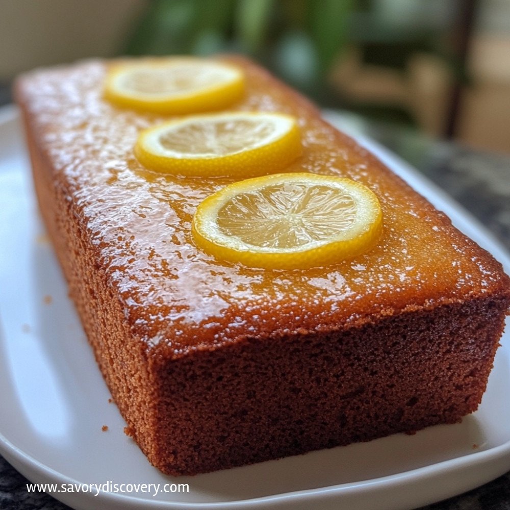 Eggless Lemon Loaf Cake