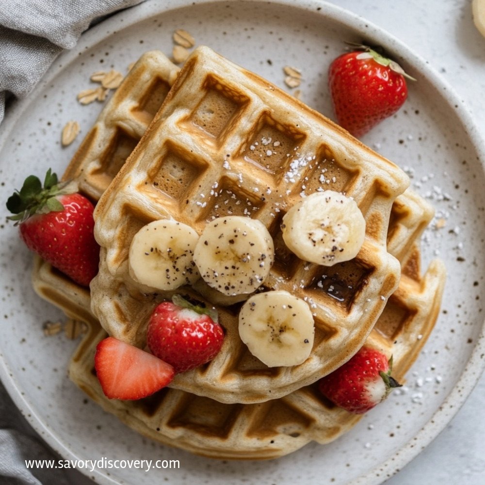 Eggless Oat Waffles