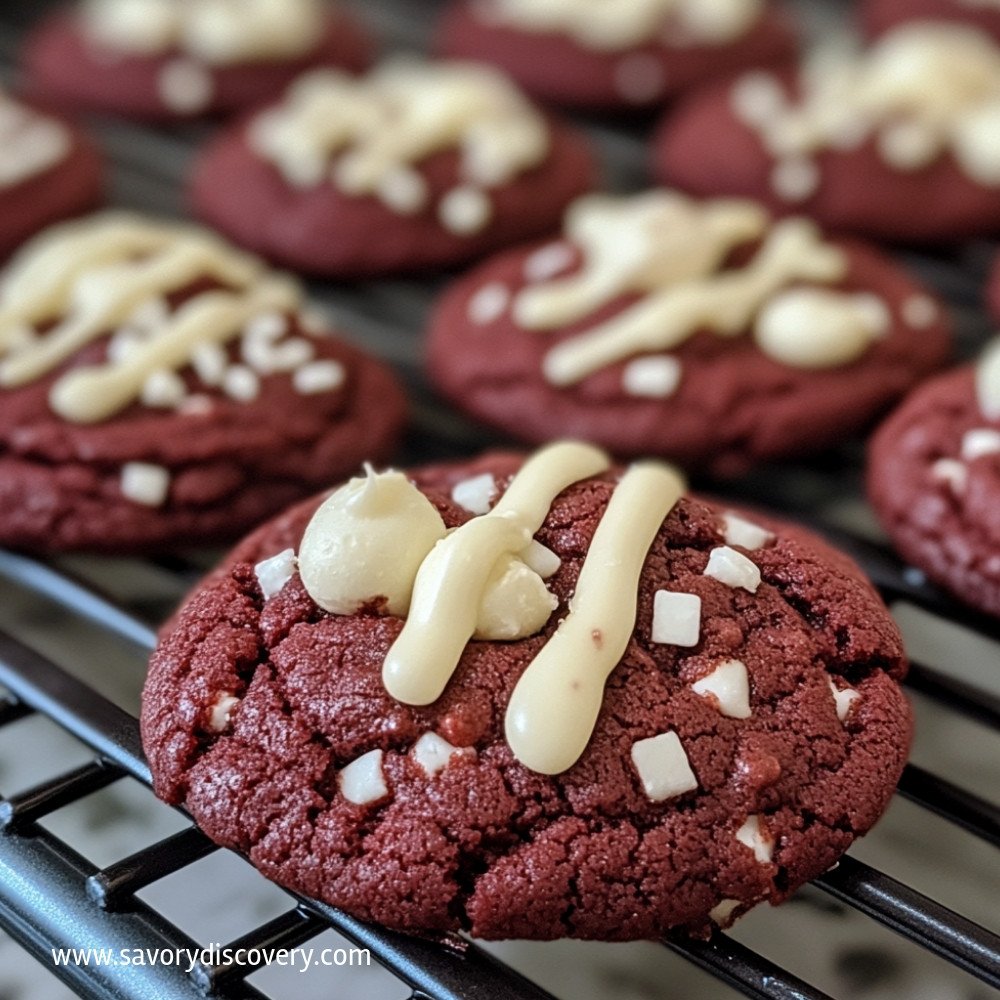 Eggless Red Velvet Cookies