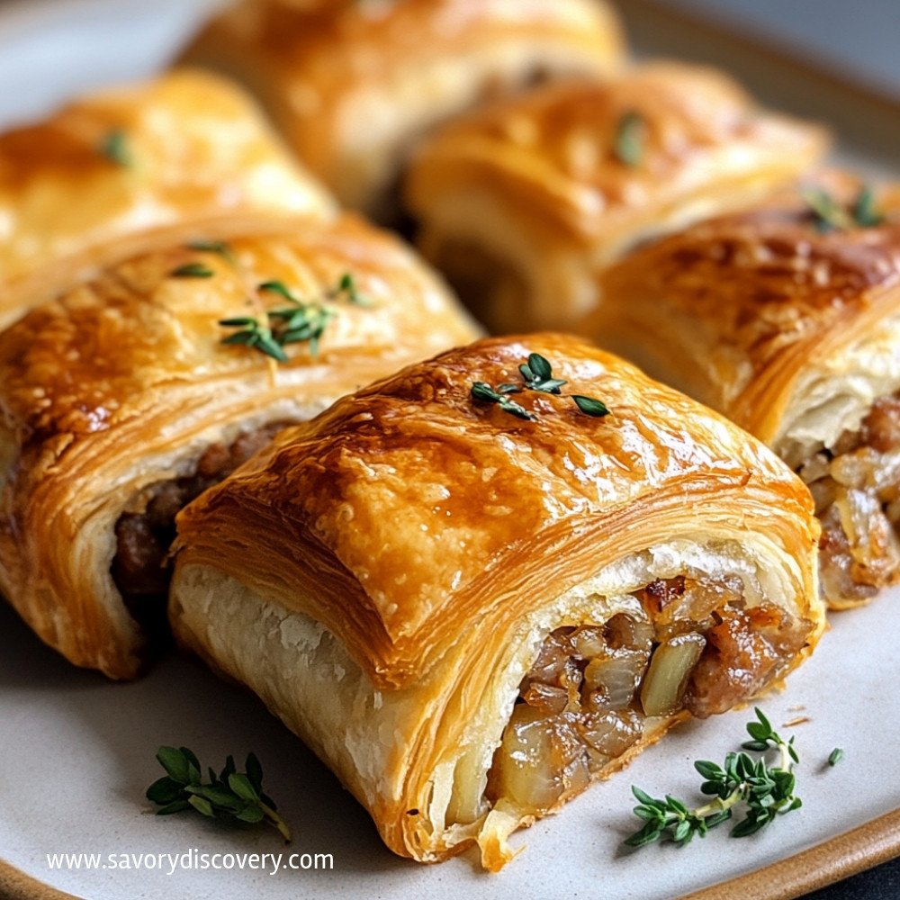 French Onion Sausage Roll