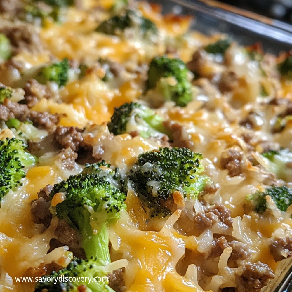Ground Beef and Broccoli Casserole