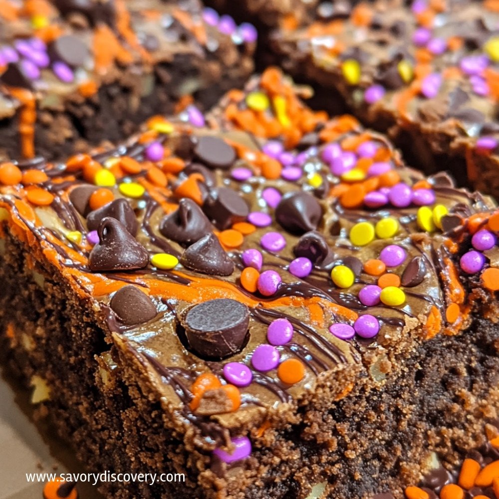 Halloween Sugar Cookie Brownies