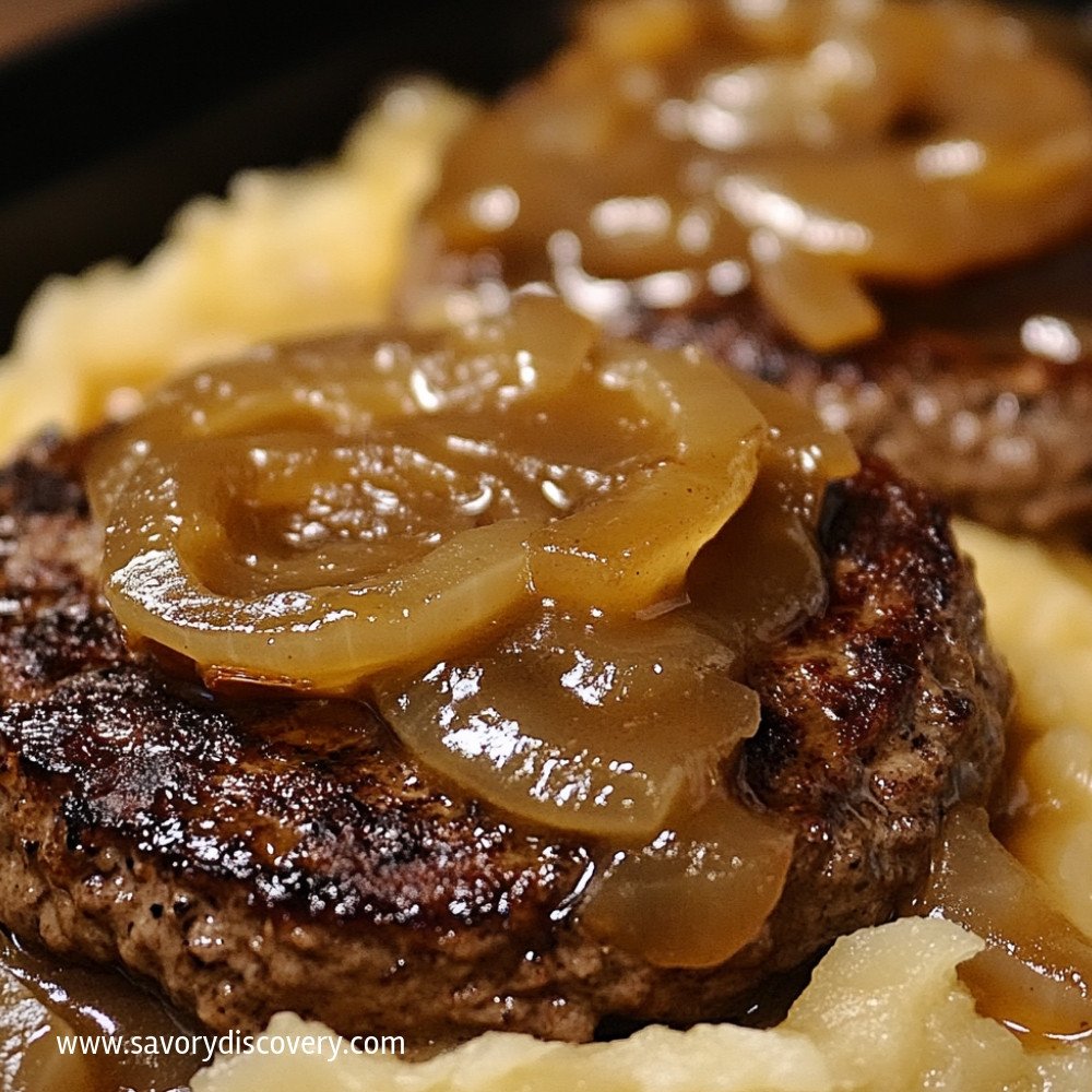 Hamburger Steaks with Onion Gravy