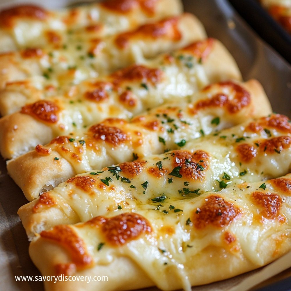 Homemade Cheesy Garlic Breadsticks