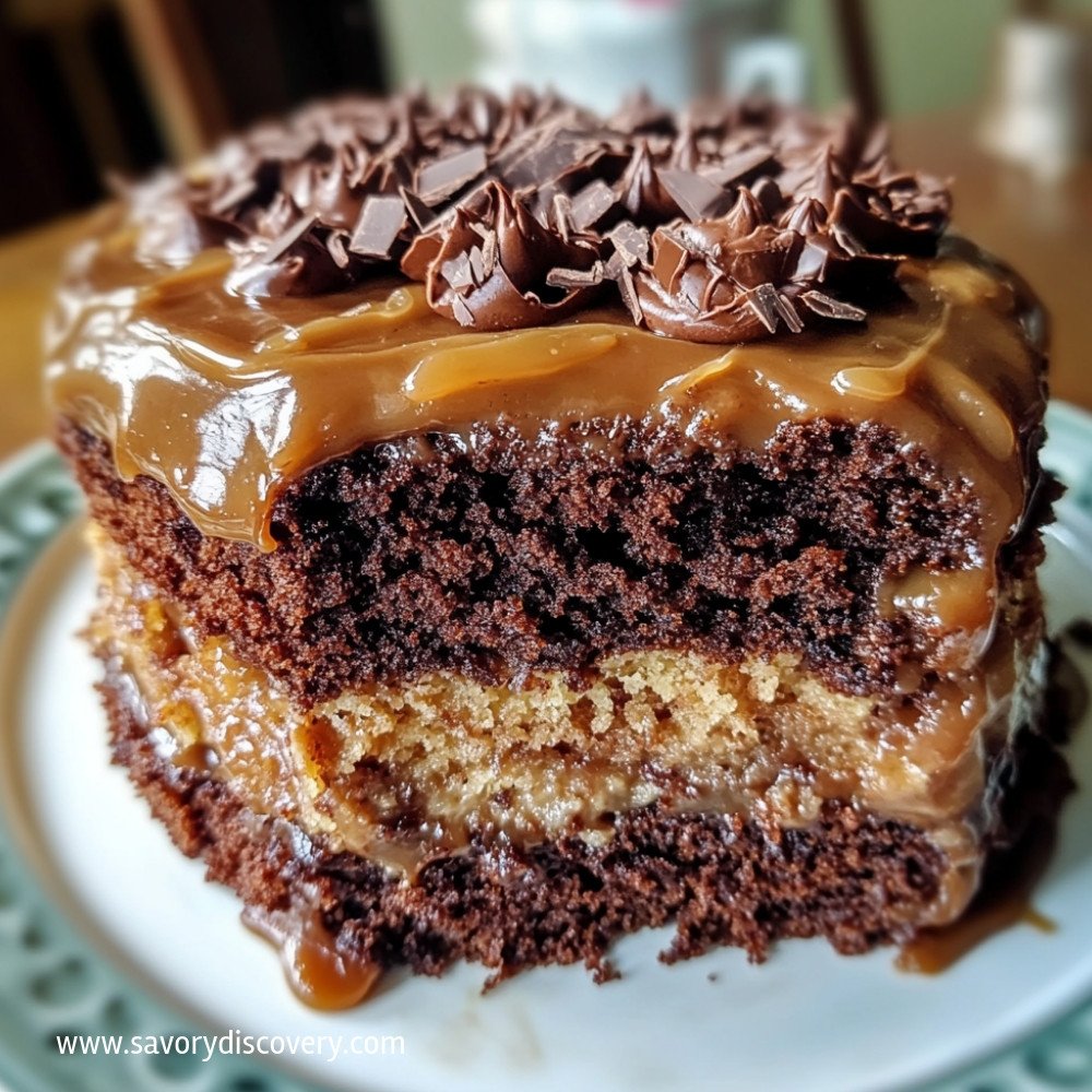 Homemade Traditional German Chocolate Cake