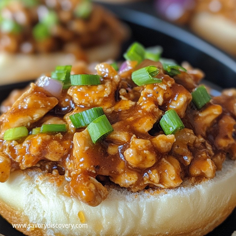 Honey Garlic Chicken Sloppy Joes