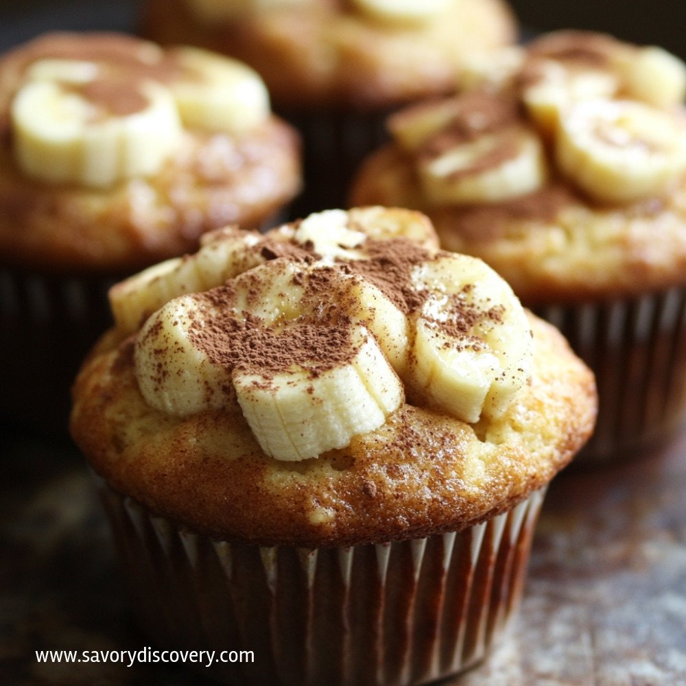 Irresistible White Chocolate Cinnamon Banana Muffins